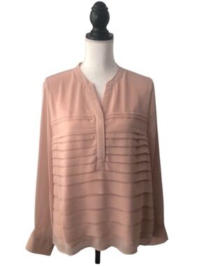 Calvin Klein long sleeve chiffon blouse